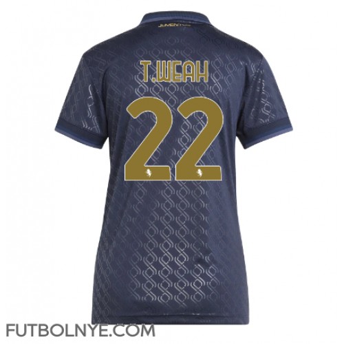 Camiseta Juventus Timothy Weah #22 Tercera Equipación para mujer 2024-25 manga corta